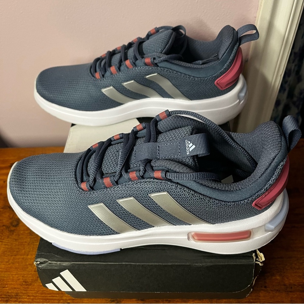 Adidas Racer TR23 Women’s Sneakers- Blue/Pink with box 7.5